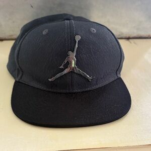 Men's Youth Nike Air Jordan Pro Black Hat Cotton Jump Man Baseball Hat Snap Back